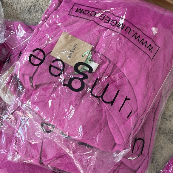 Umgee Babydoll Blouse Mulberry New Keyhole Tunic Top - Picture 5 of 5